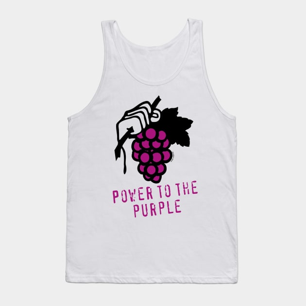 Power to the Purple (Wine Grapes) Tank Top by jrotem